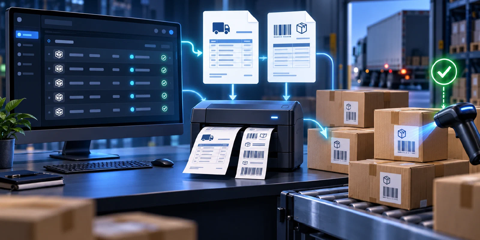 Delivery Print - 交货单与物料标签系统