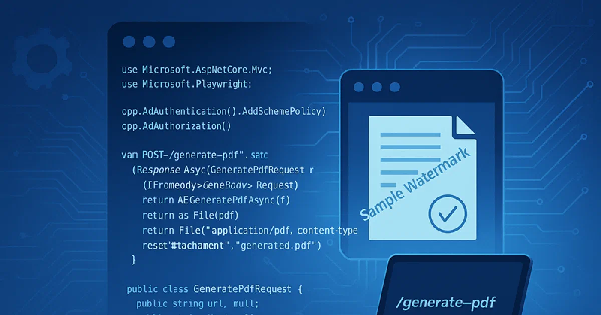 PDF Generation API with Watermark and Stamp
