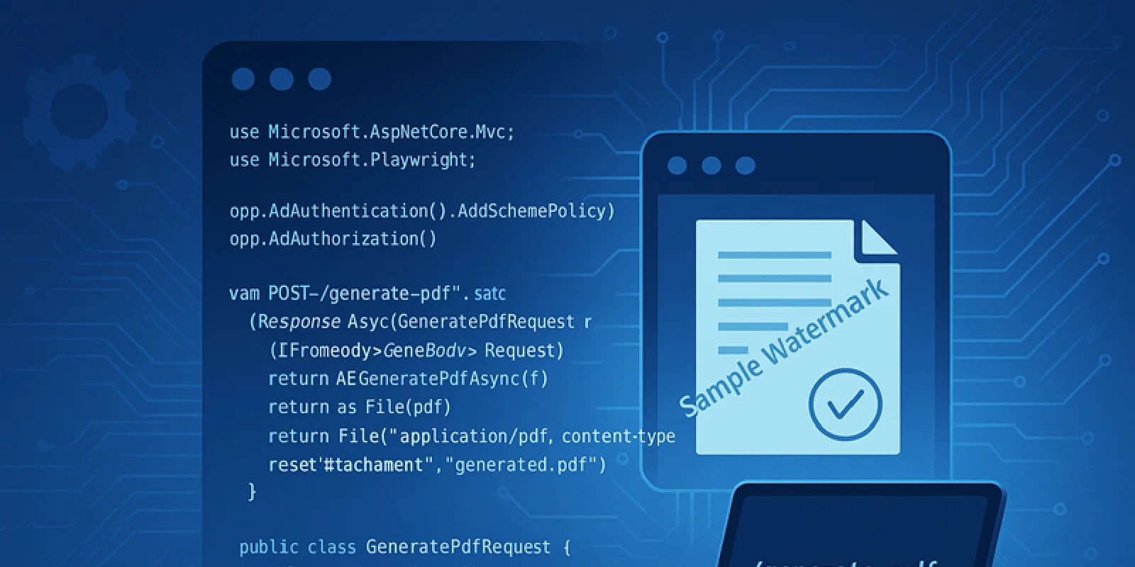 PDF Generation API with Watermark and Stamp