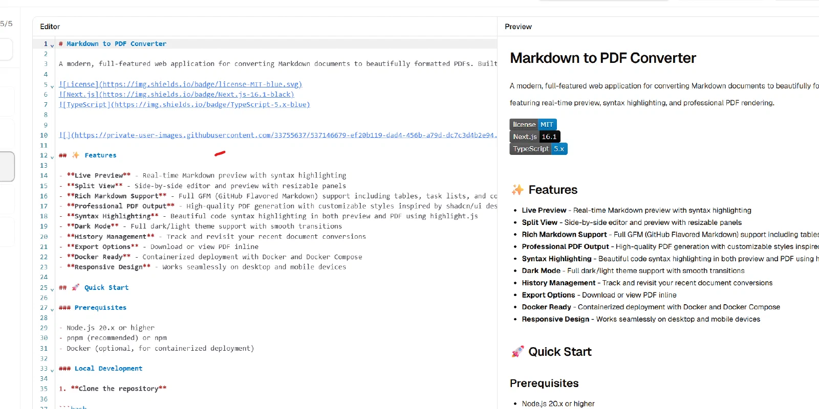 Markdown to PDF Converter